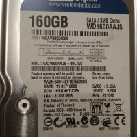 Хард диск 160 GB HDD - Western Digital 8MB Cache WD1600AAJS, снимка 2 - Твърди дискове - 38186256