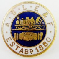 Английска значка-Асоциация на локомотивните инженери-Железничарска, снимка 1 - Колекции - 37996913