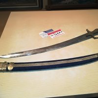 поръчан-колекционерски меч 60см-мед/месинг-внос швеицария, снимка 2 - Антикварни и старинни предмети - 29779552