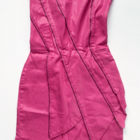 Розова къса рокля по тялото, снимка 3 - Рокли - 36404493