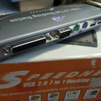 Докинг станция USB 2.0 7 в 1, снимка 1 - Други - 29877446