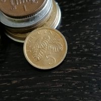 Монета - Сингапур - 5 цента | 1989г., снимка 1 - Нумизматика и бонистика - 29259312