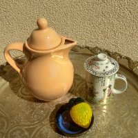 Порцеланови чайник,чаша за чай и чинийка за сладко, снимка 11 - Сервизи - 33865250