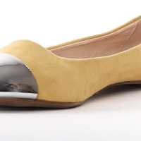 Дамски обувки (балеринки) Gas, жълти, снимка 1 - Дамски ежедневни обувки - 44817526