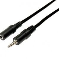 Мъжки към женски 3,5 мм аудио стерео кабел, 0,7 м, снимка 1 - Други - 44811381