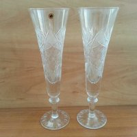 Сватбени кристални чаши, снимка 1 - Чаши - 29284799