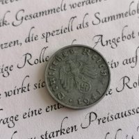 Райх монета - Германия - 10 пфенига | 1941г.; серия А, снимка 1 - Нумизматика и бонистика - 40376536