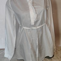 Бяла риза туника H&M р-р S/М, нова, снимка 1 - Туники - 40622384