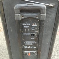 SKYTEC ST-075 - мобилна аудио система SD/USB /китарен, микрофонни входове, ехо ефект, снимка 4 - Ресийвъри, усилватели, смесителни пултове - 42685570