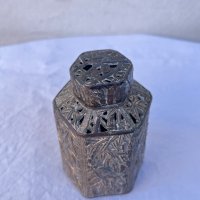 Ръчно изработено метално шишенце за благовония №1301, снимка 2 - Антикварни и старинни предмети - 34911388