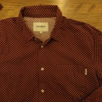 carhartt l/s dots shirt -  страхотна мъжка риза КАТО НОВА , снимка 3 - Ризи - 35246620