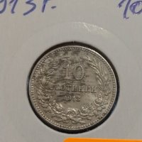 Монета 10 стотинки 1913 година период - Цар Фердинанд първи Български - 18303, снимка 2 - Нумизматика и бонистика - 31082924
