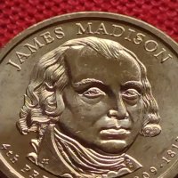 Възпоменателна монета 1 долар JAMES MADISON 4 президент на САЩ (1809-1817) за КОЛЕКЦИЯ 37754, снимка 6 - Нумизматика и бонистика - 40765102