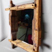 Дървена рамка с огледало, снимка 10 - Огледала - 36689967