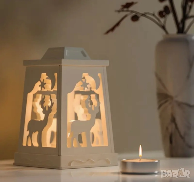 Молд коледен фенер с елен 3 части, снимка 1