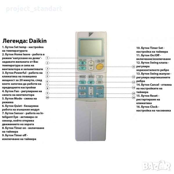 Продавам Дистанционни за климатици  Daikin, снимка 1