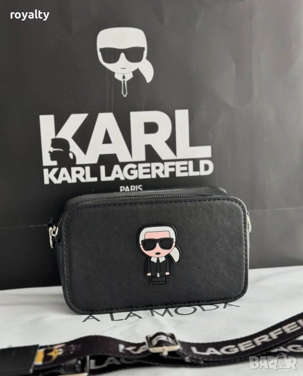 Karl Lagerfeld Черна Дамска Чанта , снимка 1