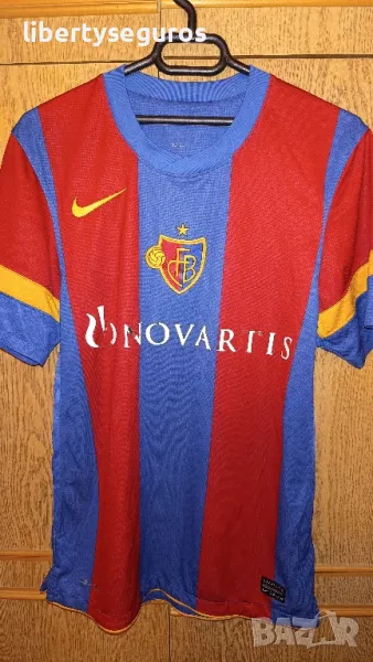 BASEL 2010 2012 HOME SHIRT FOOTBALL SOCCER JERSEY NIKE 383370-494 MENS SIZE S, снимка 1