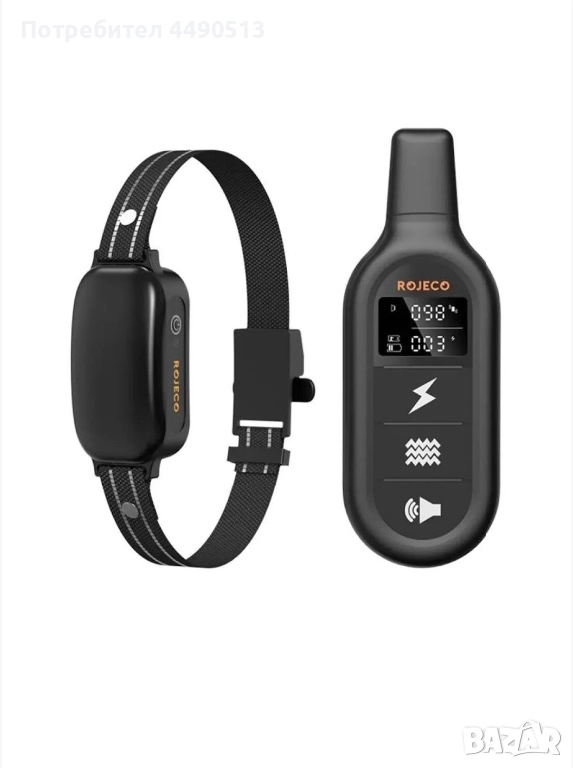 Електрическа яка за лаене Rojeco 1000M PD521 (черна), снимка 1