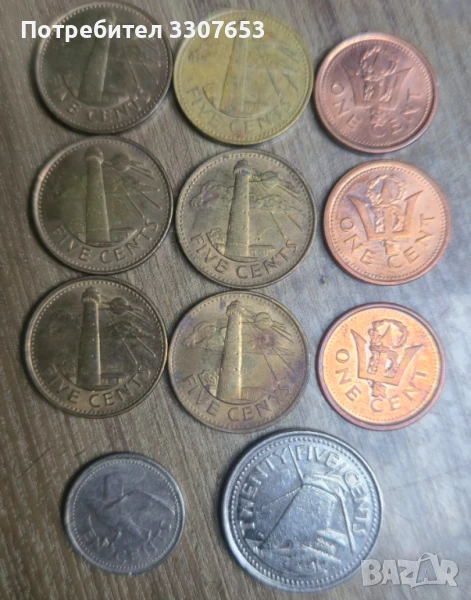 монети Барбадос 11бр, снимка 1