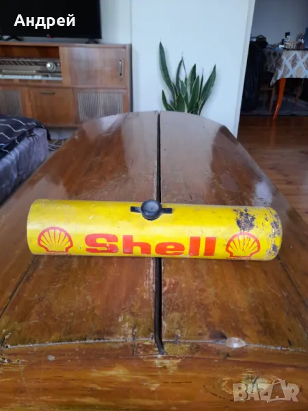 Стара метална кутия Shell, снимка 1