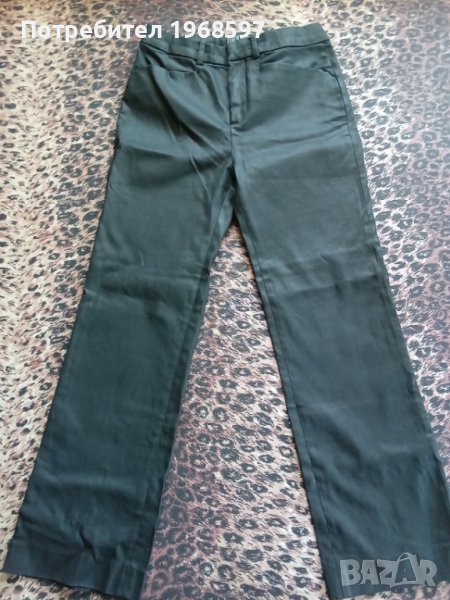 Черен кожен панталон , снимка 1