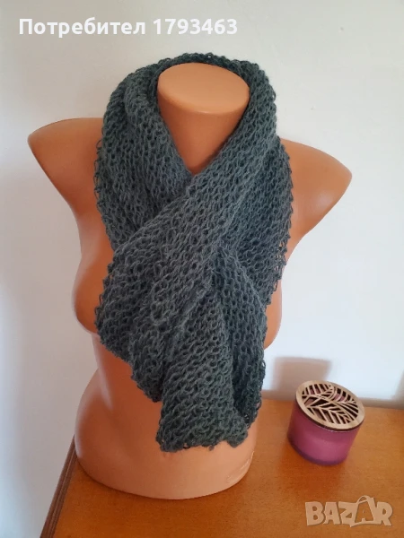 Ръчно плетен дамски шал от алпака, снимка 1
