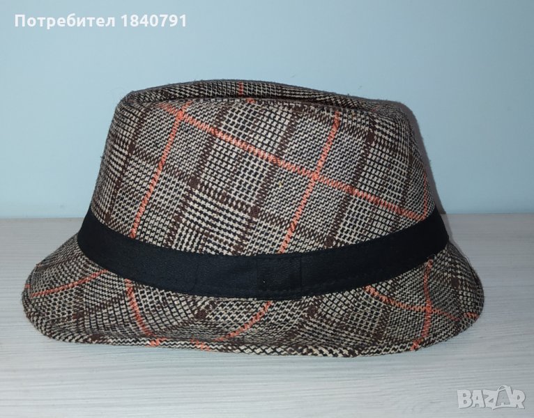 Карирана шапка тип Трилби , снимка 1
