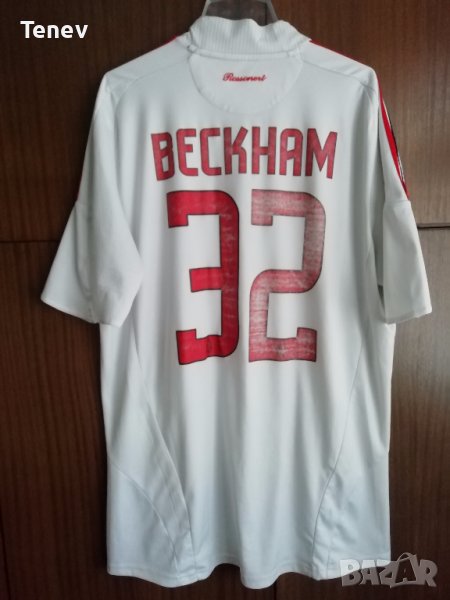 AC Milan David Beckham Adidas оригинална фланелка тениска Милан Бекъм , снимка 1