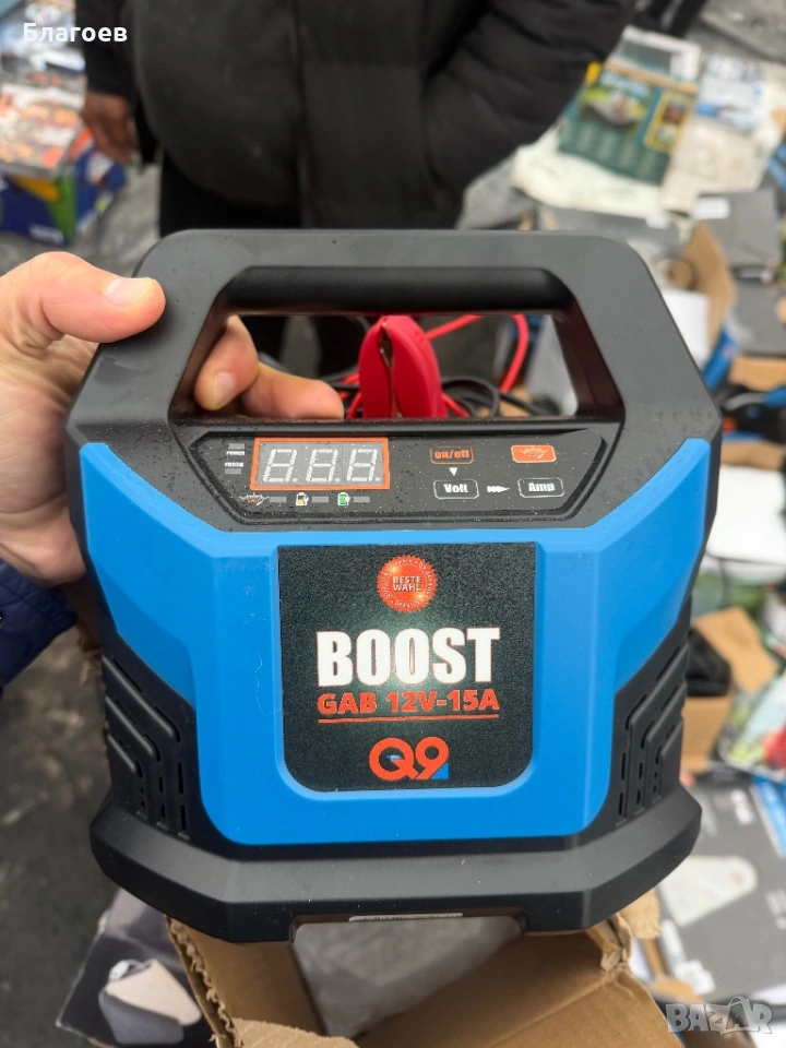 Зарядно устройство за акумулатори GÜDE GAB 12V-15A, 12 V, 2-400 Ah, снимка 1