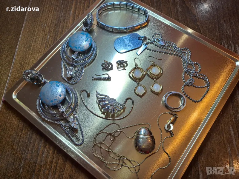 Различни бижута:обеци, гривна, синджири с висулки, аксесоар за коса, снимка 1