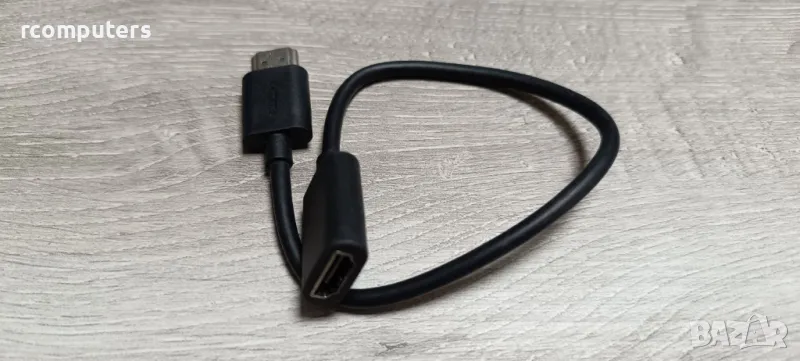 HDMI мъжки към HDMI женски преходник, снимка 1