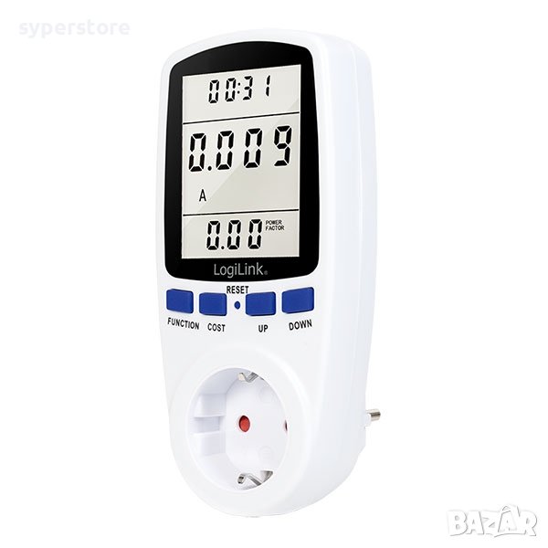Уред за измерване консумация на тока Logilink EM0003 SS301342, снимка 1