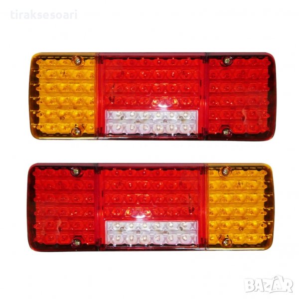 2 БРОЯ LED стопове 24V за камион ТИР Стопове 24 Волта, снимка 1