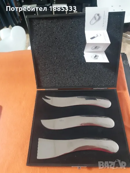 нож за сиренa  комплект WAVE, 3 br, неръждаема  стомана PhiIippi, снимка 1