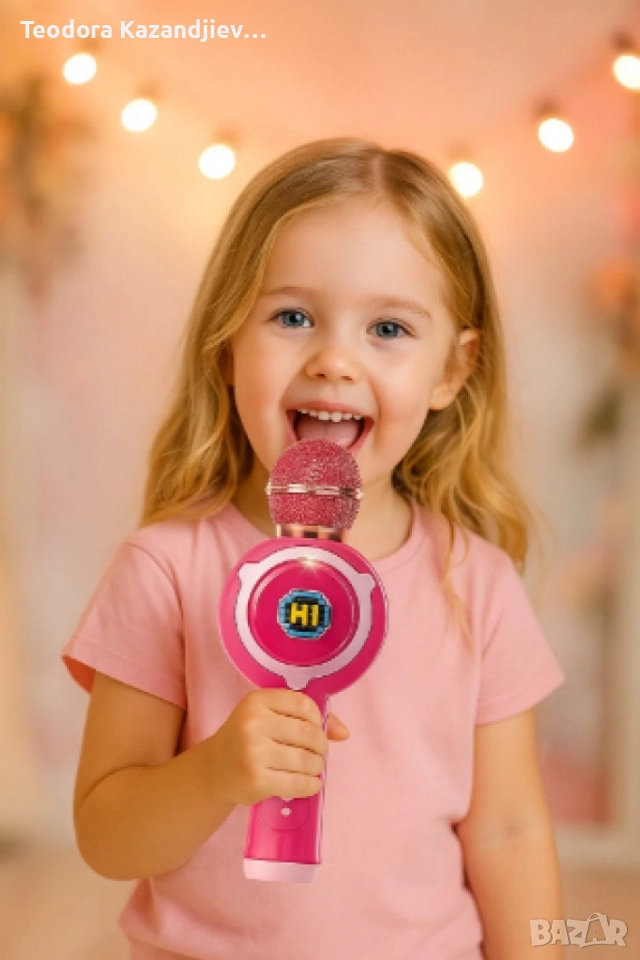 Безжичен детски караоке микрофон, снимка 1
