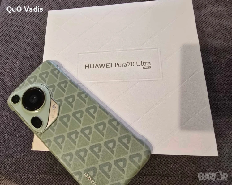 Промоция само до 17.8.Huawei Pura 70 Ultra, 512GB, 16GB RAM, Green 34 М. гаранция, снимка 1