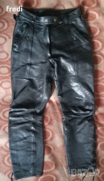 Панталон от естествена кожа (Рокерски), снимка 1