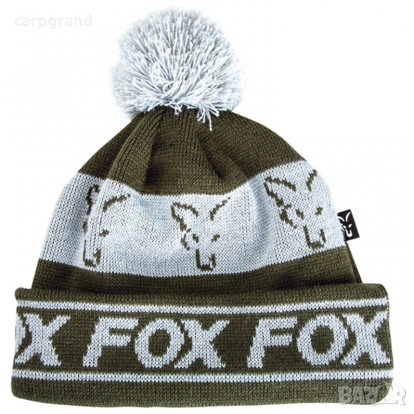 Шапка зимна FOX GREEN & SILVER Lined Bobble, снимка 1