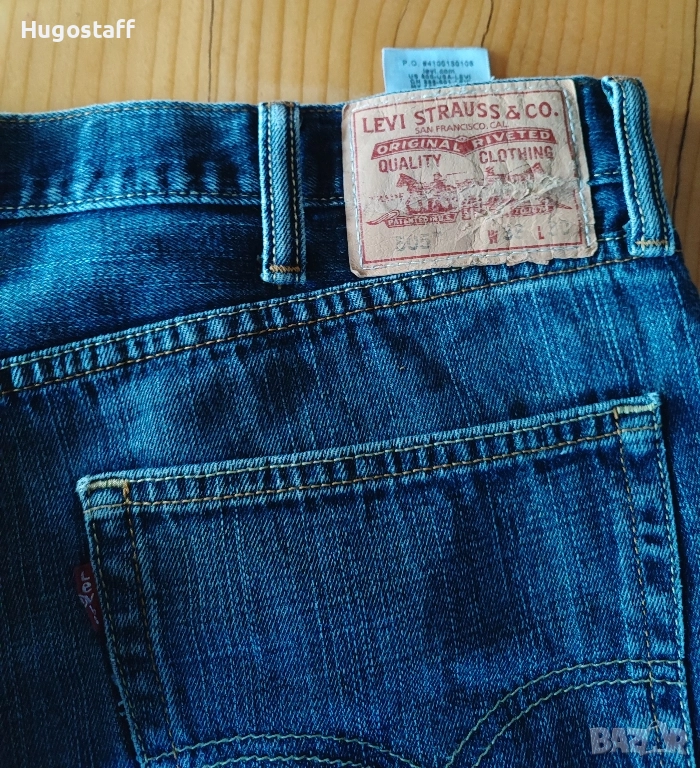 Мъжки винтидж дънки Levis-505 Regular Fit W38/L30, снимка 1