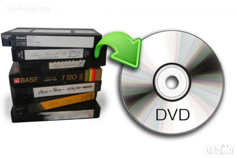Демонтиране от VHS (видеокасета) на DVD,CD,USB, снимка 1