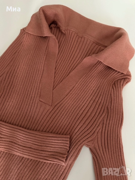 Дамска блуза с дълъг ръкав и якичка Dazy, снимка 1