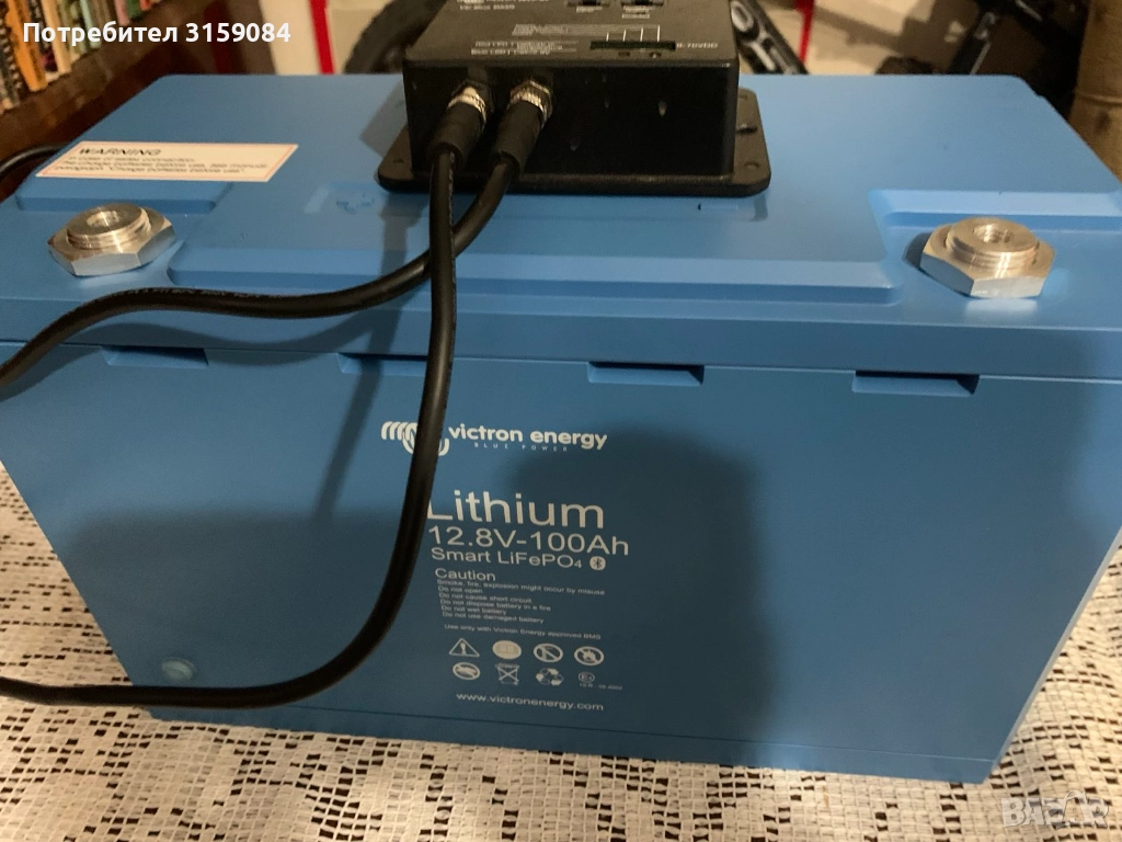 ВИКТРОН Смарт батерия 100ап +СмартБМС Victron LiFePO4 , снимка 1