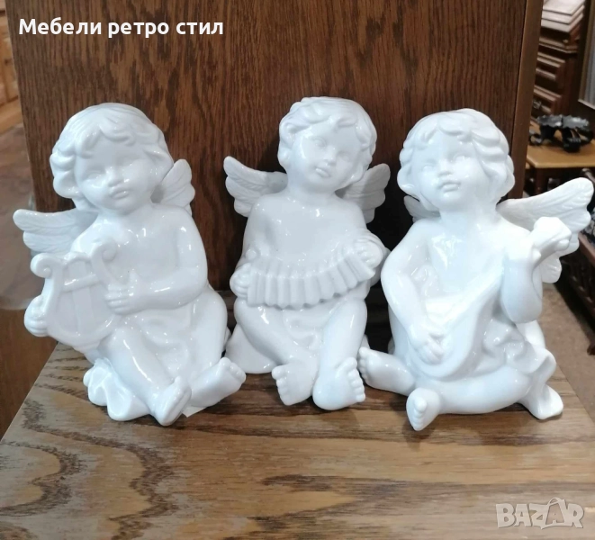 Толкова красиви и сладки порцеланови ангелчета, подходящи както да красят вашия дом., снимка 1