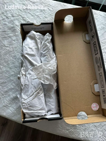 CONVERSE Балерина с каишка в Черно, снимка 1