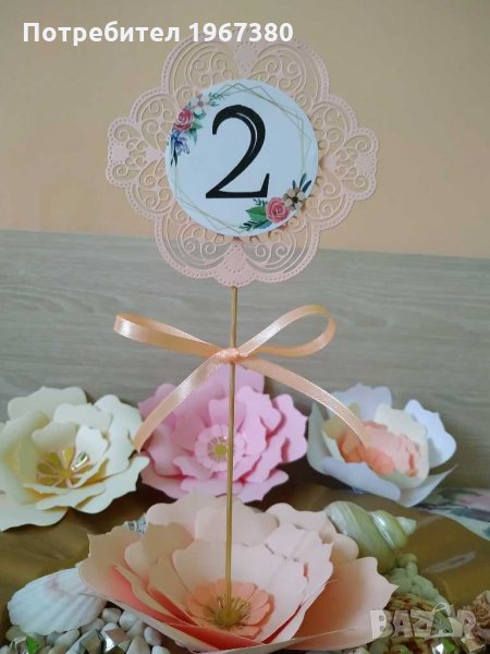 Табели за маса цвете, номера за маса, снимка 1