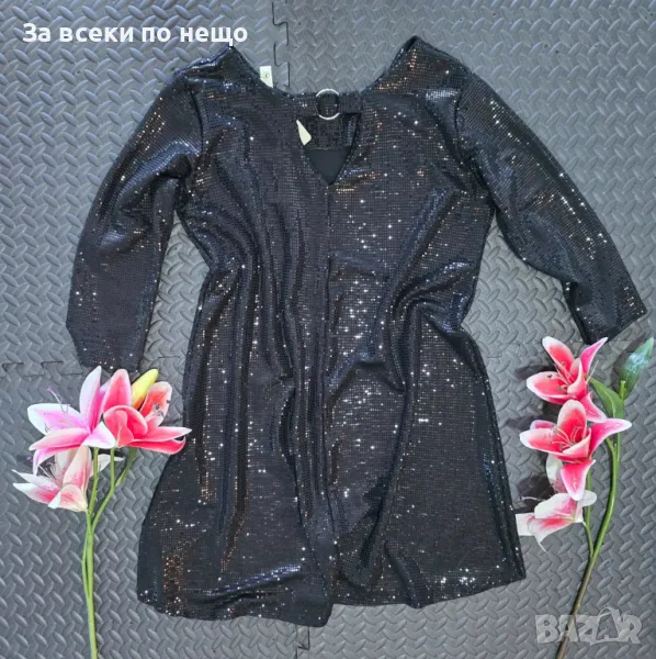 Дамска Ефектна Рокля С Пайети Код VL-47, снимка 1