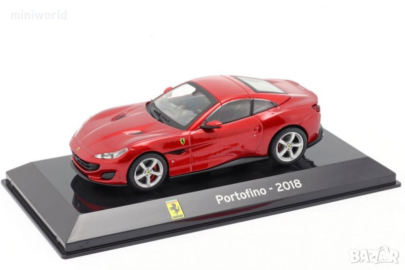 FERRARI Portofino 2018 - мащаб 1:43 на IXO/Altaya моделът е нов в PVC дисплей-кейс, снимка 1