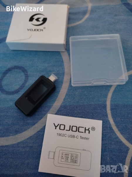 Yojock 1902C USB тестер Тип-C Волтметър Тестер за напрежение Ток 0-5A 4-30V, снимка 1