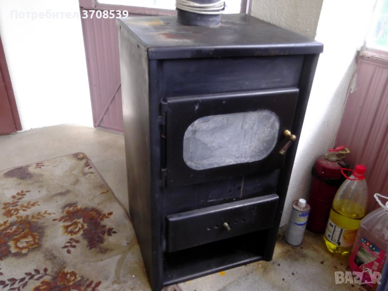 Камина за дърва и въглища – 14 kW с водна риза, снимка 1